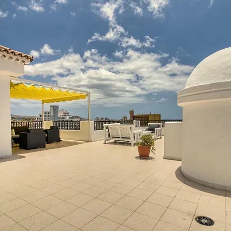 Apartman Penthouse Con Vistas Al Mar, Terraza, Jacuzzi Y Piscina En Playa Fanabe Costa Adeje (Tenerife)