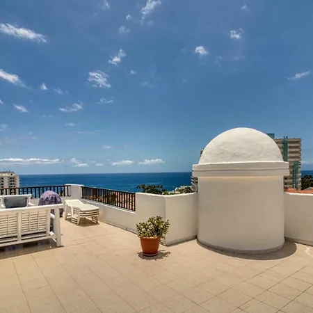 דירה Penthouse Con Vistas Al Mar, Terraza, Jacuzzi Y Piscina En Playa Fanabe אדחה