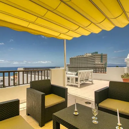 Penthouse Con Vistas Al Mar, Terraza, Jacuzzi Y Piscina En Playa Fañabé *