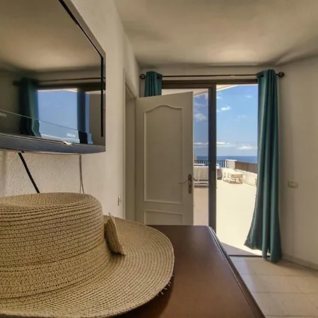 Penthouse Con Vistas Al Mar, Terraza, Jacuzzi Y Piscina En Playa Fanabe אדחה