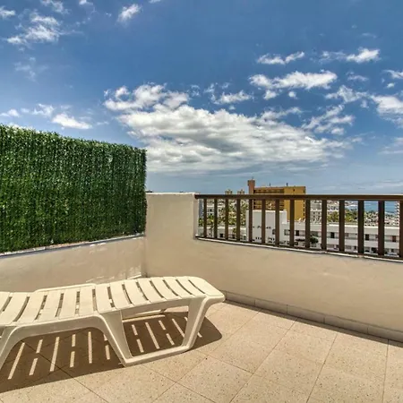 Penthouse Con Vistas Al Mar, Terraza, Jacuzzi Y Piscina En Playa Fanabe Apartment